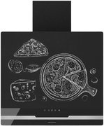 Вытяжка Krona DOMENIKA 600 BLACK/INOX S