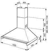 Вытяжка Smeg KD150X-2 фото 2