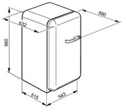 Холодильник Смег FAB10LO фото 4 Холодильник Smeg FAB10LO фото 4