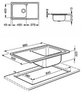 Мойка Smeg LGM861D фото 2