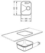 Мойка Смег UM30 фото 3 Мойка Smeg UM30 фото 3