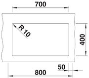 Мойка Бланко ROTAN 700-U Silgranit антрацит фото 4 Мойка Blanco ROTAN 700-U Silgranit антрацит фото 4