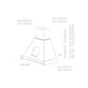 Вытяжка ELICA MENSOLA WH/A/60 FRASSINO фото 4