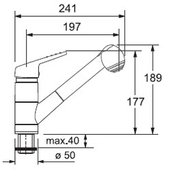 Смеситель Франке 160 хром фото 2 Смеситель Franke 160 хром фото 2