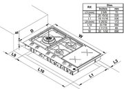 Газо-электрическая панель Bertazzoni PM36 3 I0 X фото 4