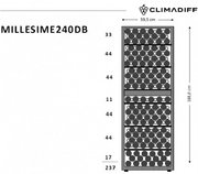 Винный шкаф CLIMADIFF MILLESIME240D фото 4