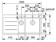Мойка Франке MTF 651-100 белый чаша справа фото 2 Мойка Franke MTF 651-100 белый чаша справа фото 2