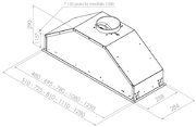 Встраиваемая вытяжка Pando GTI/810 INOX V.1050 ECO SEC PLUS фото 3