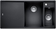 Мойка Бланко AXIA III 6 S чаша справа, доска стекло клапан-автомат InFino® антрацит фото Мойка Blanco AXIA III 6 S чаша справа, доска стекло клапан-автомат InFino® антрацит фото