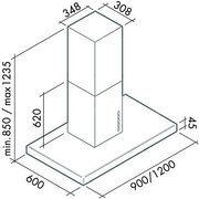 Вытяжка Falmec Lux isola 90 white (800) ECP фото 3