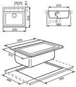 Мойка Смег VS57T фото 2 Мойка Smeg VS57T фото 2