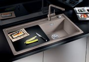 Мойка Бланко ZENAR XL 6 S чаша справа, доска стекло клапан-автомат InFino® серый беж фото 2 Мойка Blanco ZENAR XL 6 S чаша справа, доска стекло клапан-автомат InFino® серый беж фото 2
