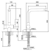 Смеситель Смег MF22-CR фото 2 Смеситель Smeg MF22-CR фото 2