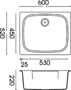 Мойка Смег LSE60P фото 2 Мойка Smeg LSE60P фото 2