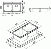 Мойка Smeg LI92SG фото 3