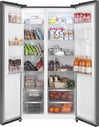 Отдельностоящий холодильник с инвертором и подачей воды Weissgauff WSBS 590 Inverter NoFrost Water Dispenser Grey фото 3