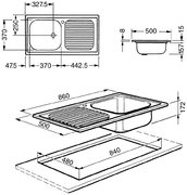 Мойка Смег LX861D-2 фото 2 Мойка Smeg LX861D-2 фото 2