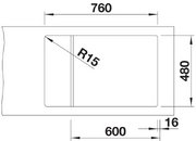 Мойка BLANCO ELON XL 6 S мягкий белый, клапан-автомат фото 3