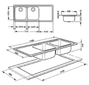 Мойка Смег LM116D фото 2 Мойка Smeg LM116D фото 2