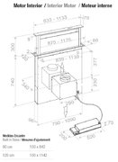 Встраиваемая в столешницу вытяжка Pando E-320/120 IX-CR.TOUCH V.2000 фото 4