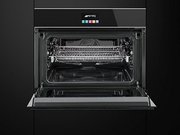 Духовой шкаф комбинированный с микроволновой печью Smeg SF4604PMCNX фото 3