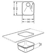 Мойка Смег UM40RA2 фото 2 Мойка Smeg UM40RA2 фото 2