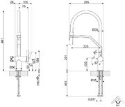 Смеситель Смег MID20MN фото 2 Смеситель Smeg MID20MN фото 2
