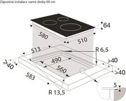 Индукционная варочная панель Brandt BPI6427B фото 3
