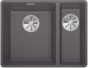 Мойка Бланко SUBLINE 340/160-F отводная арматура InFino® темная скала фото Мойка Blanco SUBLINE 340/160-F отводная арматура InFino® темная скала фото