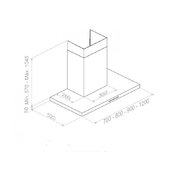 Вытяжка Pando P-401/120 IX 1250 ECO SEC фото 3