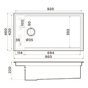 Мойка Omoikiri Kinaru Pro 86-U/I WG Wind Green фото 4