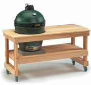 Стол для гриля Биг Грин Эгг L лиственница фото Стол для гриля Big Green Egg L лиственница фото