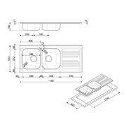 Мойка Смег LMN116D фото 2 Мойка Smeg LMN116D фото 2