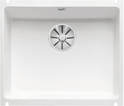 Мойка Бланко SUBLINE 500-U керамика отводная арматура InFino® глянцевый белый фото Мойка Blanco SUBLINE 500-U керамика отводная арматура InFino® глянцевый белый фото