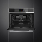 Компактный духовой шкаф с пароваркой Smeg SF4104VCN фото 3