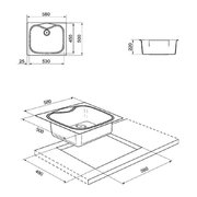 Мойка Смег LSE58A фото 2 Мойка Smeg LSE58A фото 2