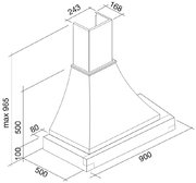 Вытяжка Falmec Ninfea Gardenia 90 (600) S мореный дуб фото 3