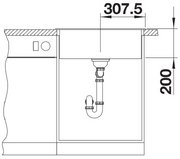 Мойка BLANCO NAYA 6 Silgranit черный фото 4 Мойка BLANCO NAYA 6 Silgranit черный фото 4