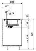 Мойка Franke BCX 610-42 TL сталь фото 4