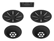 Отводная арматура Blanco InFino® с переливом черный матовый две чаши 239979 фото