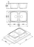 Мойка Смег LZ792A2 фото 2 Мойка Smeg LZ792A2 фото 2