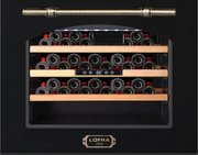 Встраиваемый винный шкаф Lofra ZBRNM24M/A CANTINA 24 NERO MAT BRONZO