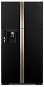 Холодильник Хитачи R-W722FPU1X GBK черное стекло фото Холодильник Hitachi R-W722FPU1X GBK черное стекло фото