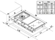 Газо-электрическая панель Bertazzoni PM36 1 IG X фото 4