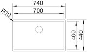 Мойка BLANCO CLARON 700-U нержавеющая сталь Durinox фото 3 Мойка BLANCO CLARON 700-U нержавеющая сталь Durinox фото 3