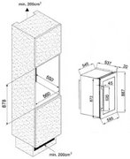 Винный шкаф Climadiff CLI45 фото 3
