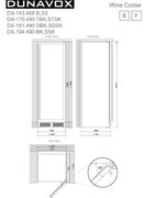 Винный шкаф Dunavox DX-143.468B фото 4