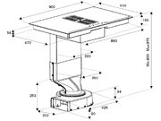 Варочная панель со встроенной вытяжкой Bertazzoni P904ICHNE фото 4