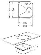 Мойка Смег BST34 фото 2 Мойка Smeg BST34 фото 2