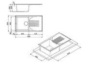 Мойка Смег LSEQ861A фото 2 Мойка Smeg LSEQ861A фото 2